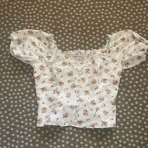 Reformation linen off the shoulder top size 10 never worn